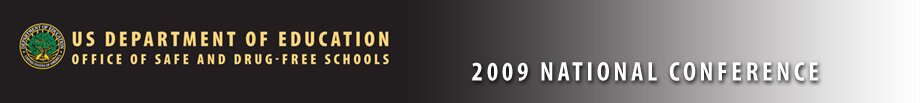 US Dept. of ED/OSDFS/2009 National Conference  Banner